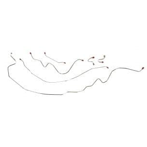FRONT BRAKE LINE KIT, M/DRUM I/S FRAME | 2WD | 67-70