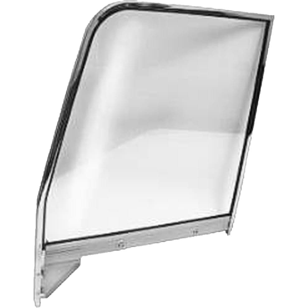 DOOR GLASS w/FRAME, LH | CHROME/CLEAR | 55-59