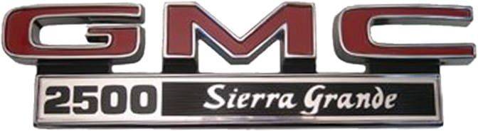 FENDER EMBLEM SET, GMC | 2500 SIE GRA | 71-72