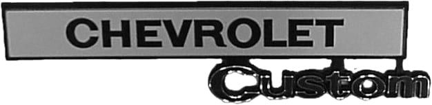GLOVEBOX EMBLEM | CHEV CUSTOM | 69-72