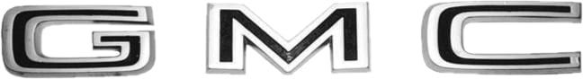HOOD LETTER SET, GMC | GMC | 68-72