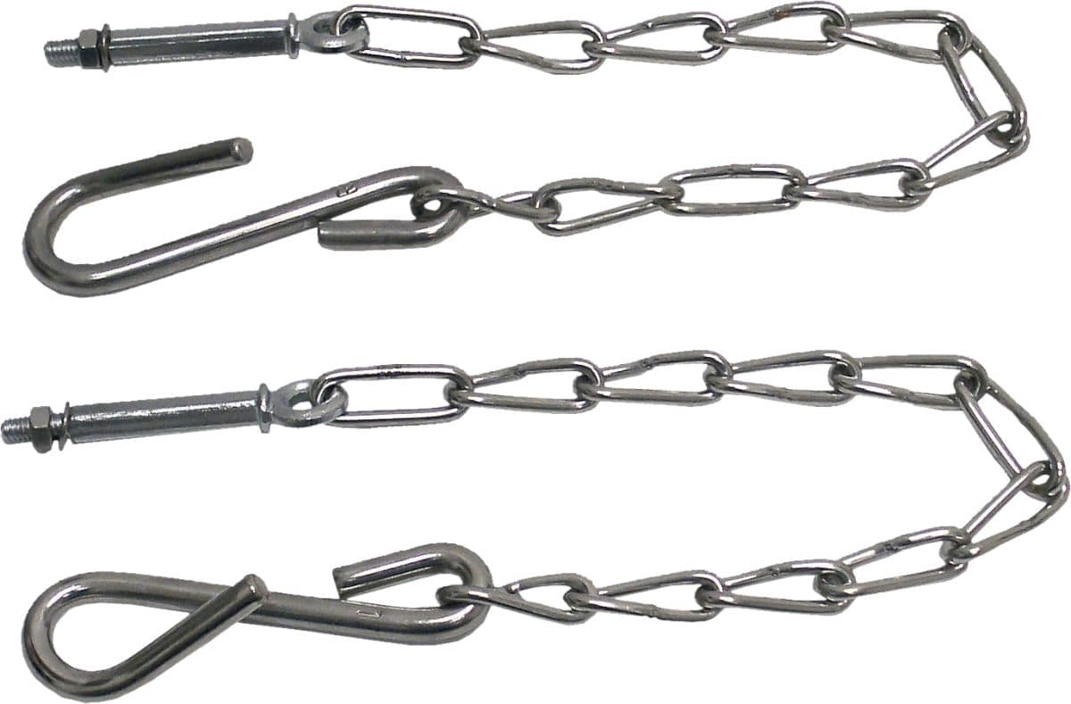 TAILGATE CHAINS SET STEPSIDE | STAINLESS | 54-87