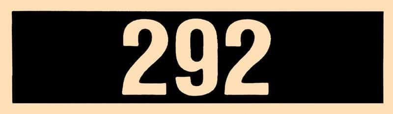 DECAL, VALVE COVER | 292 ENGINE | 67-69
