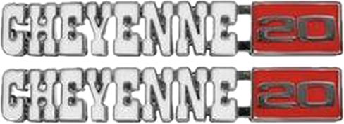 FENDER EMBLEM SET | CHEYENNE/20 | 71-72