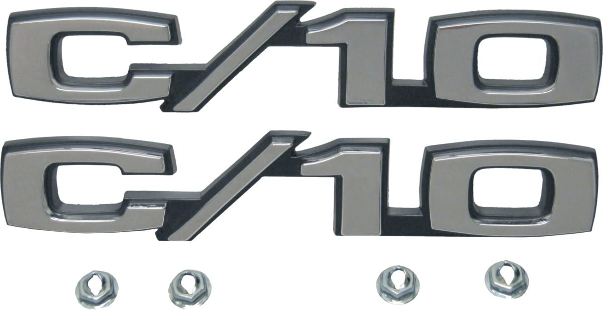 FENDER EMBLEM SET | "C/10" | 69-70