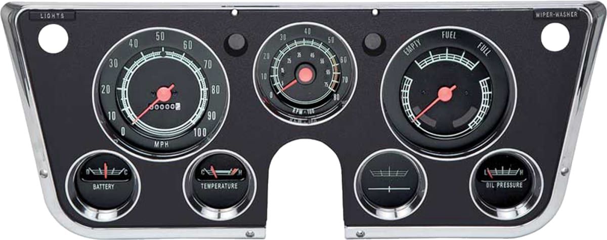 DASH ASSEMBLY w/TACH | 8000 RPM | 69-72