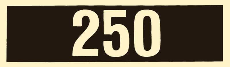 DECAL, VALVE COVER | 250 ENGINE | 67-71