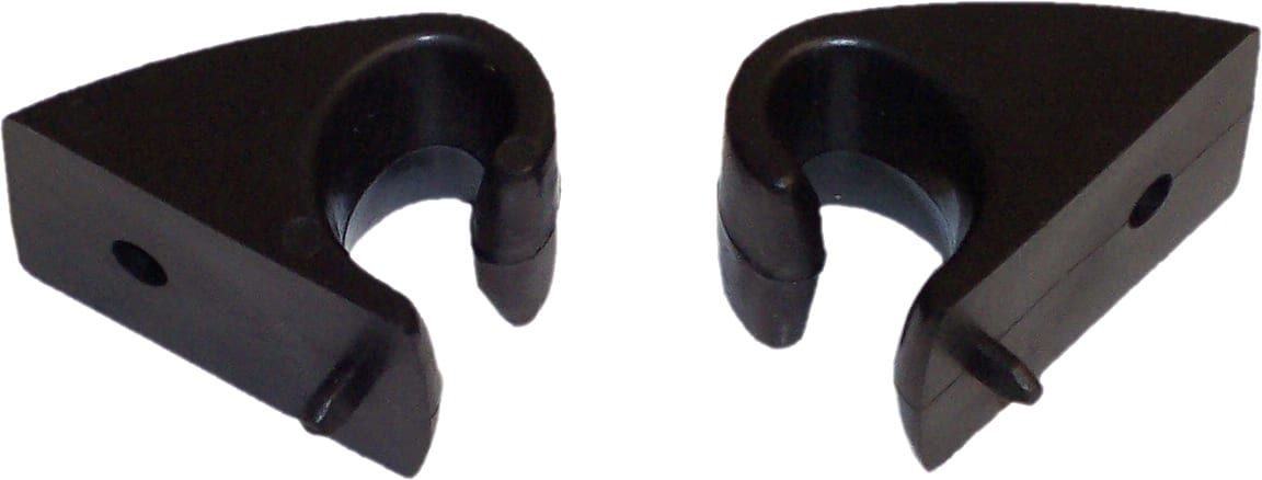 SUNVISOR ARM HOOK SET | BLACK | 67-72