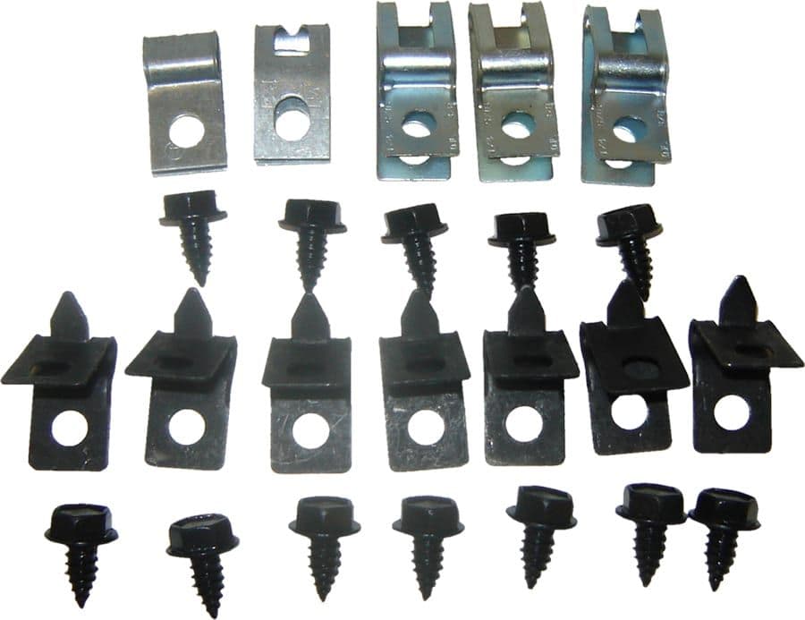 BRAKE LINE CLIP KIT, 2WD | 24 PCS | 71-72