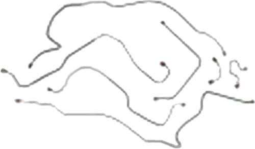FRONT BRAKE LINE KIT SS 1/2T, M/DISC | 2WD | 71-72