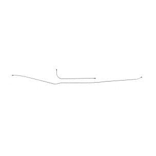 BRAKE LINE FRONT TO REAR 2WD LEAF 2PC | SWB | 71-72