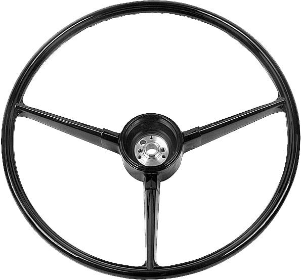 STEERING WHEEL 17" | BLACK | 67-68