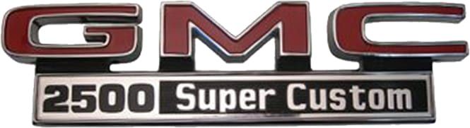 FENDER EMBLEM SET, GMC | 2500 SUP CUS | 71-72