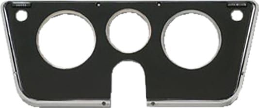 DASH BEZEL w/o GAUGES | BLK&CHRM | 69-72