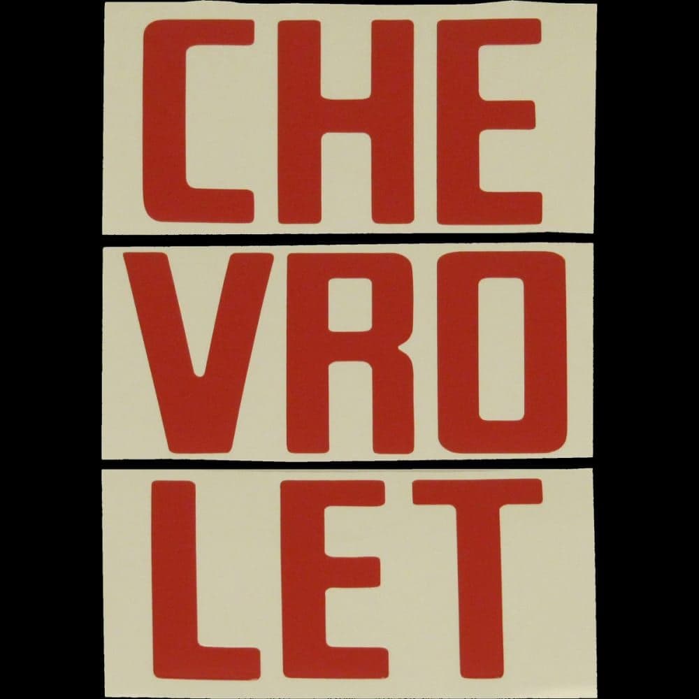 TAILGATE DECAL CHEV FLEET | RED | 67-72