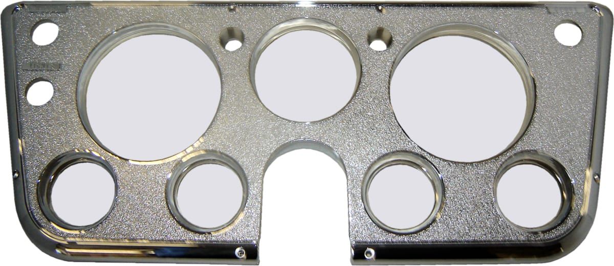 DASH BEZEL, w/GAUGES | CHROME | 67-68