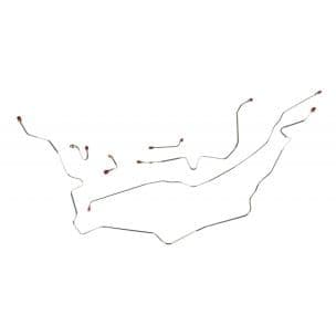 FRONT BRAKE LINE KIT M/DRUM O/S FRAME | 2WD | 69-70