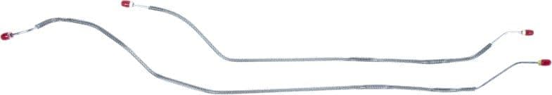 REAR BRAKE LINE SET w/TEE ON COVER | 1/2TSB12BOLT | 71-72
