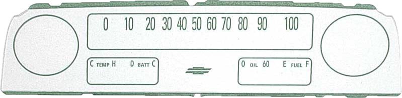 DASH BEZEL LENS | w/GAUGES | 64-66