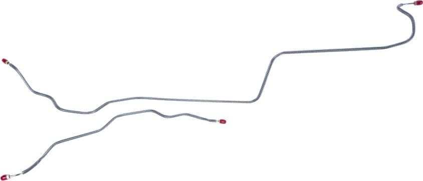 REAR BRAKE LINE SET w/TEE ON TUBE | 2WD | 71-72