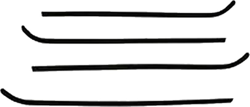 DOOR WINDOWFELT SET, 4PCS | w/o CHROME | 64-66