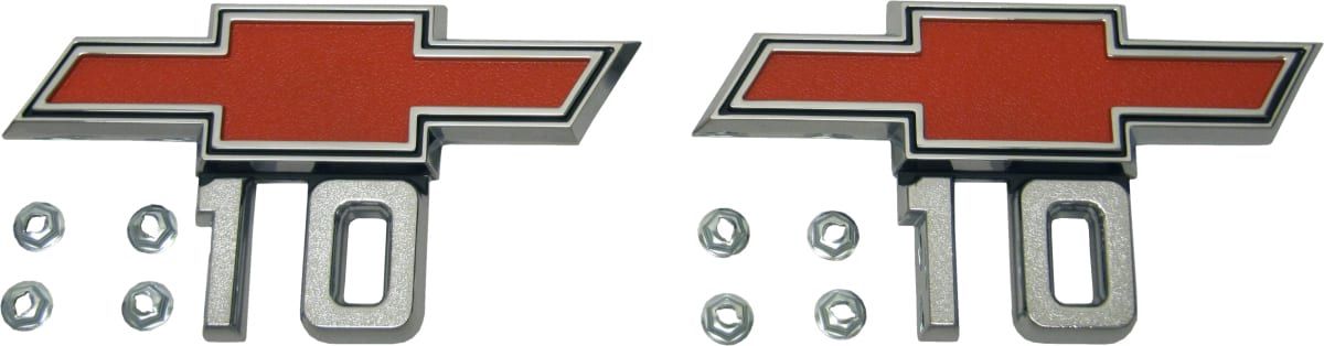FENDER EMBLEM SET | "BOWTIE/10" | 67-68