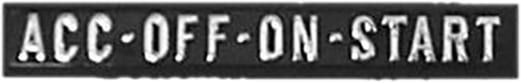 IGNITION START PLATE | ACC OFF/ON | 67-72