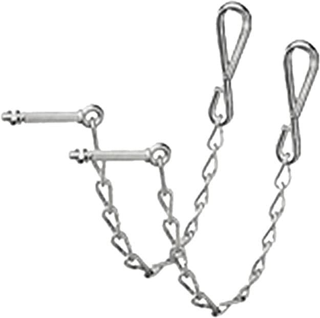 TAILGATE CHAIN SET STEPSIDE | CHROME | 54-87