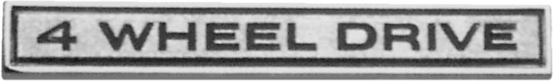 FENDER EMBLEM SET | "4WD" | 68-72