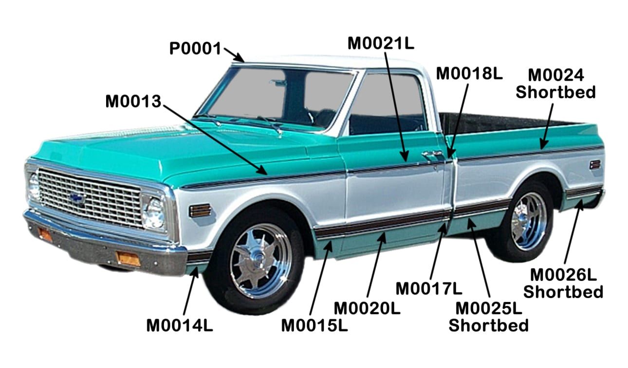 WINDSHIELD MOLDING KIT (STORE PICK UP ONLY) | FRONT | 67-70
